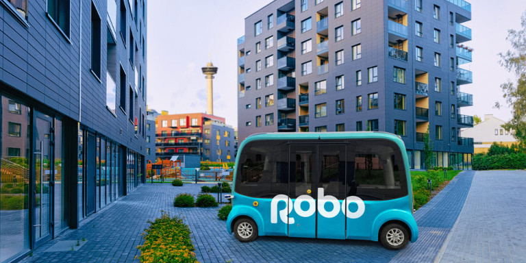 RoboRide自駕計程車即將於八月在韓國展開試營運。圖為RoboRide於2020年在芬蘭服務。   圖：翻攝自RoboRide官網