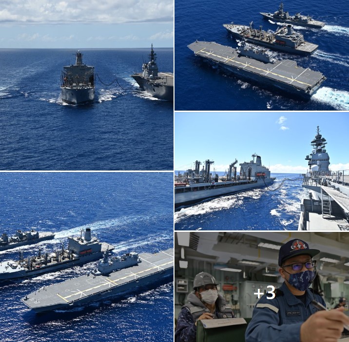 日本海上自衛隊25日又和美國海軍進行聯合演習。   圖：翻攝自日本海上自衛隊臉書