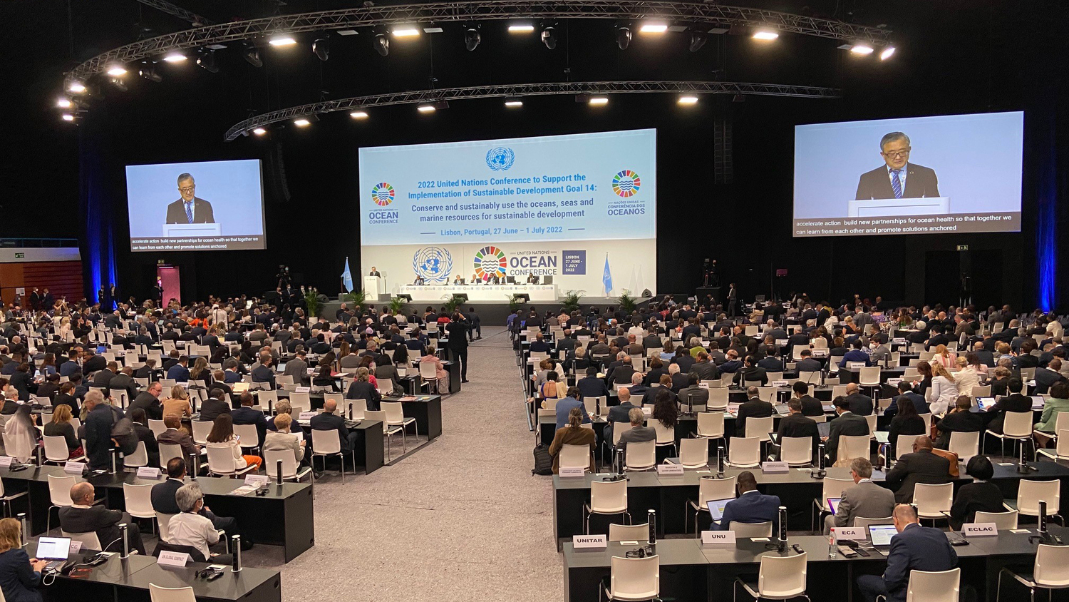 第二屆聯合國海洋大會7月1日舉行閉幕式。   圖：取自聯合國經濟與社會事務部