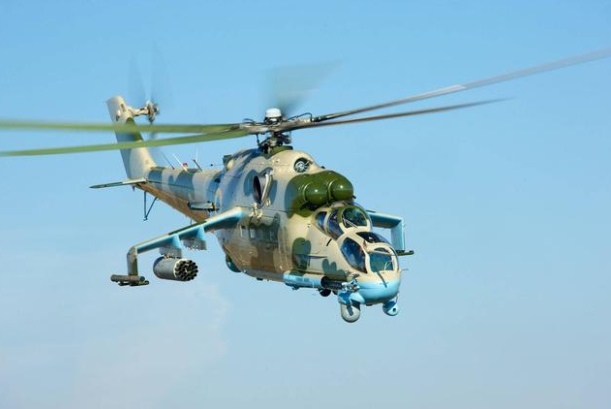 烏克蘭米( Mi )-24「雌鹿( Hind )」直升機。   圖 : 翻攝自KKNews