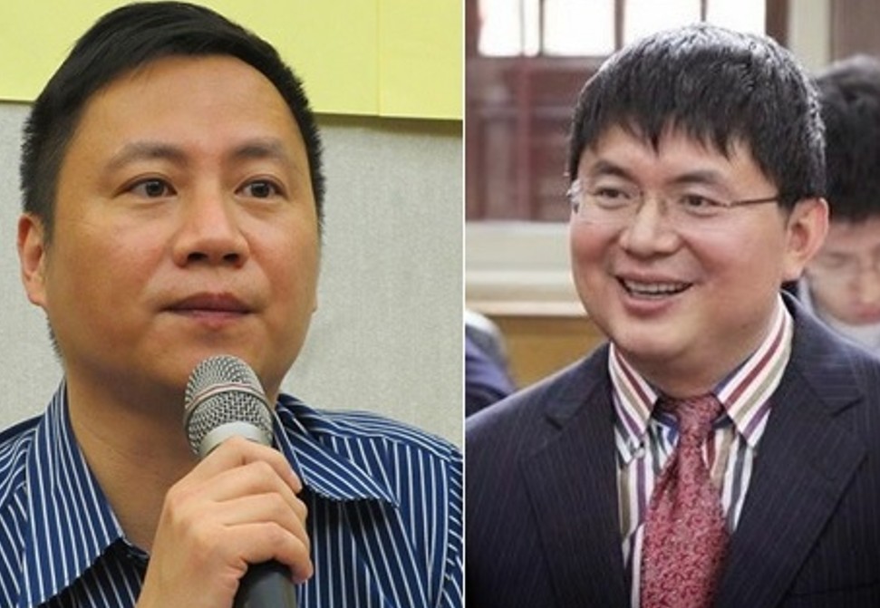 肖建華（右）傳出將在中國受審，王丹（左）感嘆：「我們最終走到了一起，那就是坐共產黨的牢。」   圖：新頭殼合成