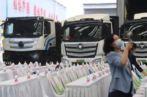 40輛氫燃料電池重卡上路 中國 : 只排水、效率提升2-3倍、可續航440公里