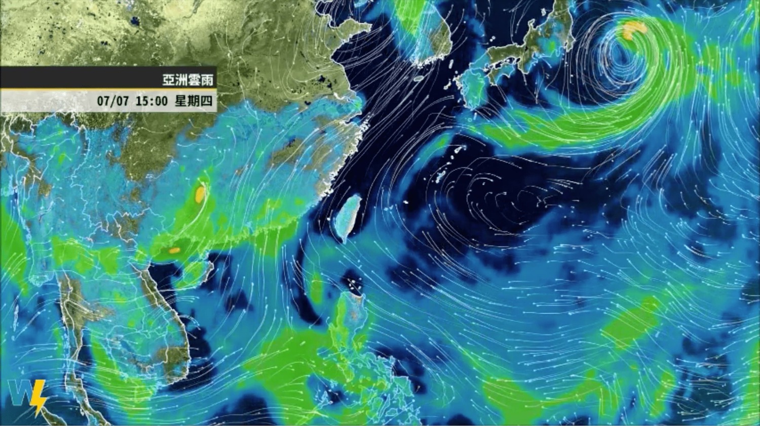 今（7）日由於太平洋高壓增強，台灣各地及馬祖大多為多雲到晴，不過仍需留意午後雷陣雨。   圖：翻攝自氣象達人彭啟明臉書