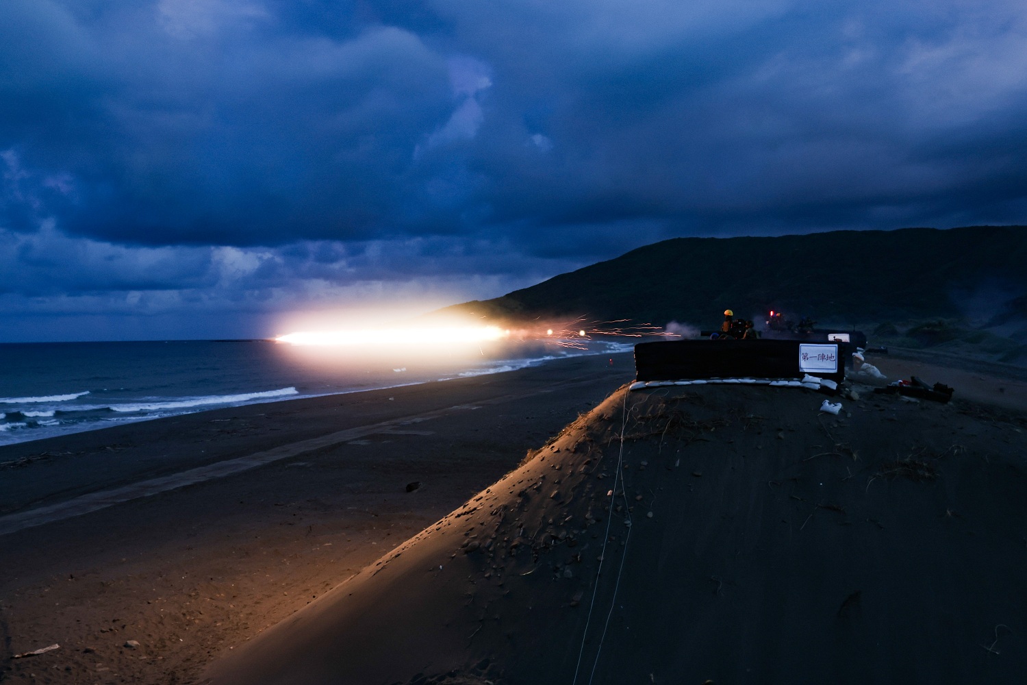 「天馬操演」拖式飛彈夜間射擊。   圖：第四作戰區提供