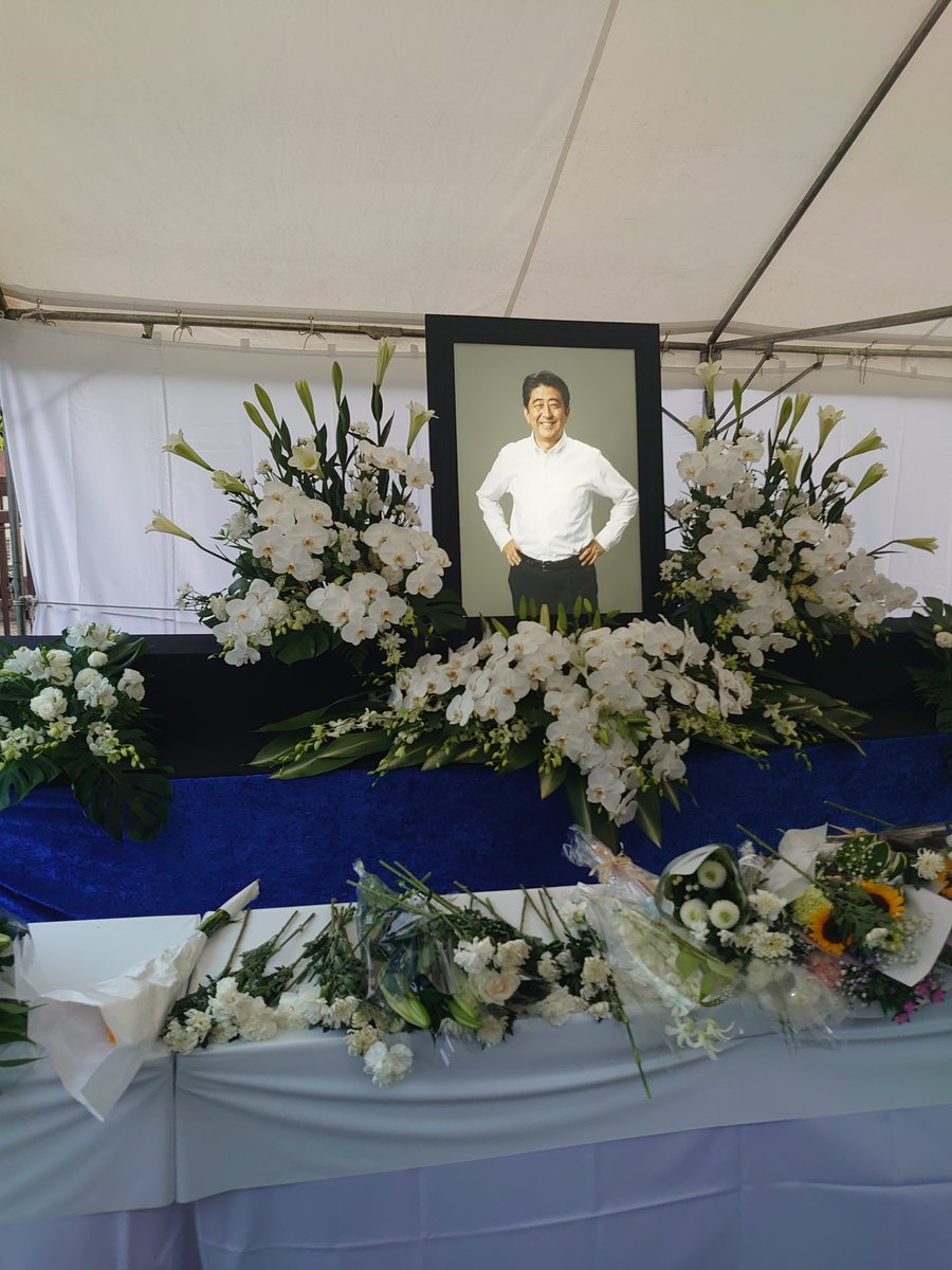 日本政府將於9月27日為前首相安倍晉三舉行國葬。   圖：翻攝自推特（資料照）