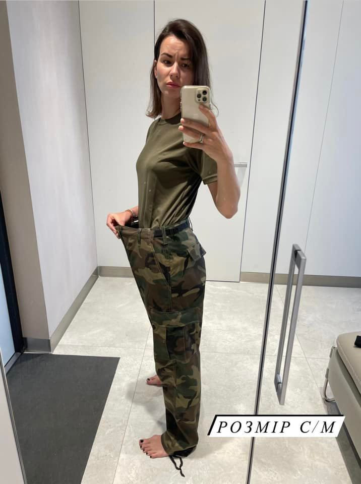 烏克蘭基輔市議員伊琳娜·妮可拉科（Irina Nikorak）表示男式軍服往往不合身於女性身材。   圖：翻攝自妮可拉科臉書