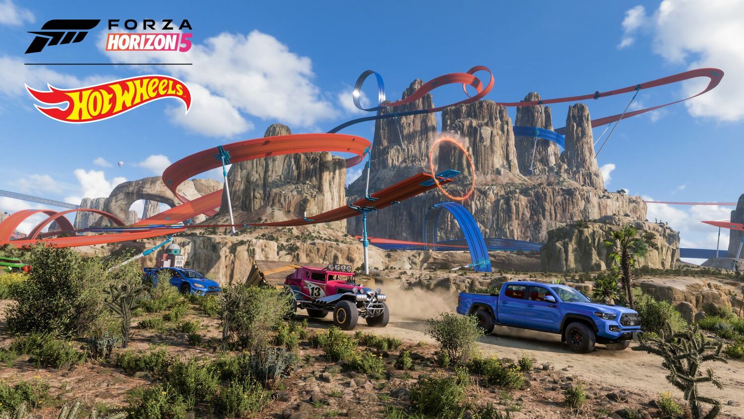 Forza Horizon 5's Hot Wheels DLC also allows players to create their own Hot Wheels adventure with over 80 new and unique track parts. Image: Microsoft Taiwan / Provided