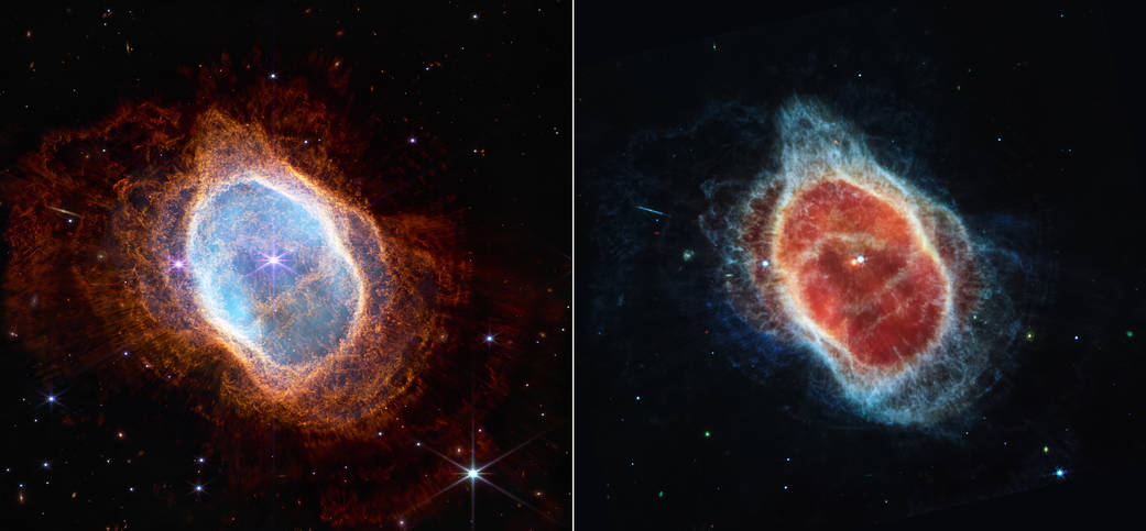 NASA公布韋伯望遠鏡絕美星雲圖 為什麼每顆星星都是8條光柱？