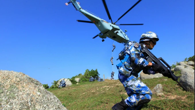 離武力犯台又更近一步！ 中共官媒高調宣揚解放軍海軍陸戰隊擴編