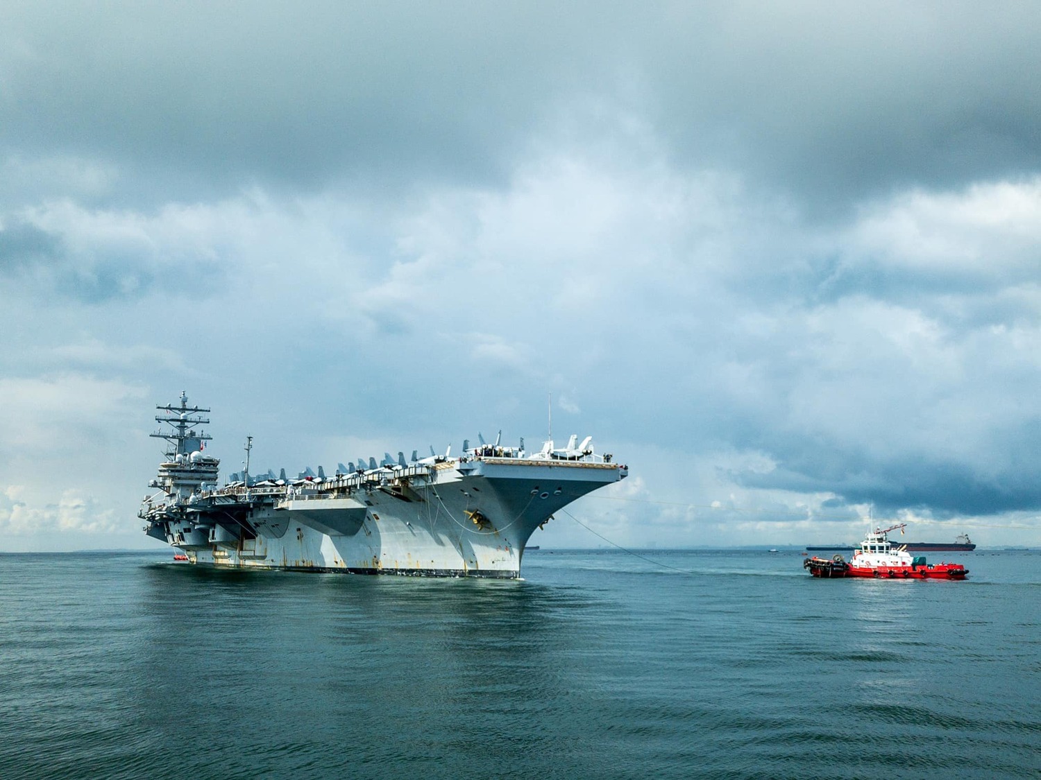 美國航空母艦「雷根號」（USS Ronald Reagan）打擊群正朝台灣方向前進。   圖/取自USS Ronald Reagan (CVN 76)臉書粉絲專頁