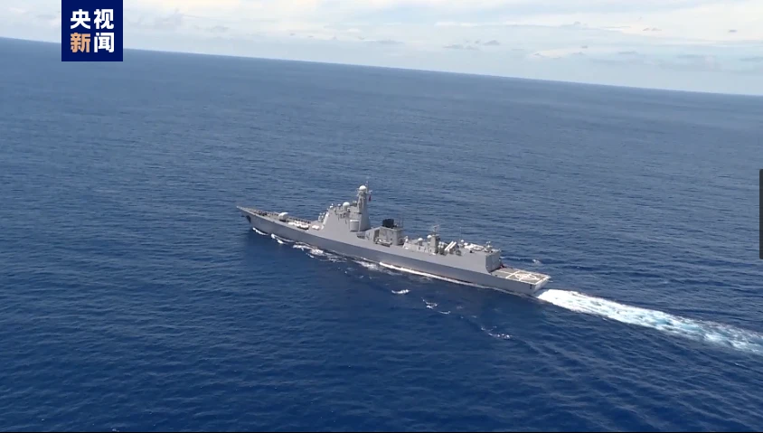 (影) 畫面曝光！解放軍艦艇今抵台灣以東海域 開展「封鎖」式打擊軍演