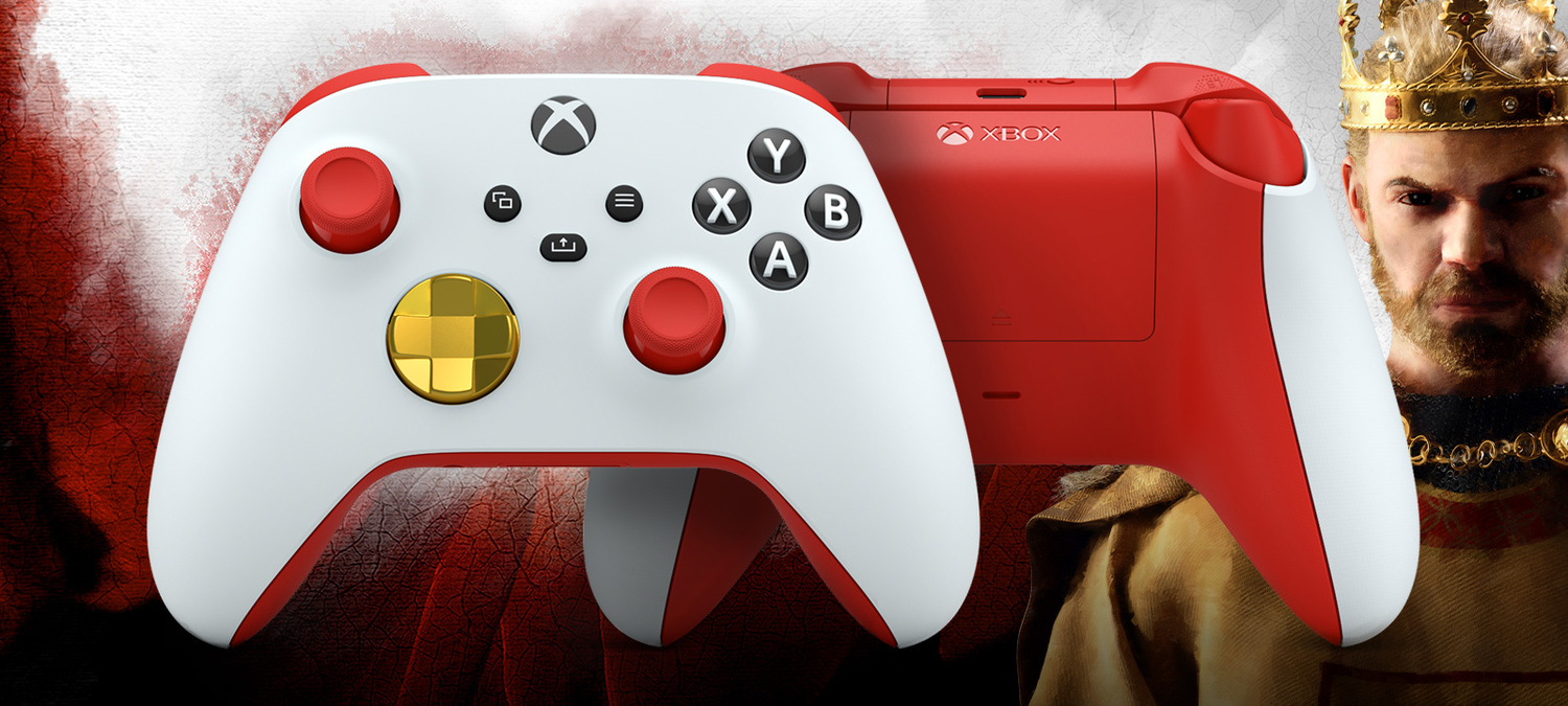 Xbox Design Lab 上也可選購受《十字軍之王 3》啟發的控制器   圖：台灣微軟/提供