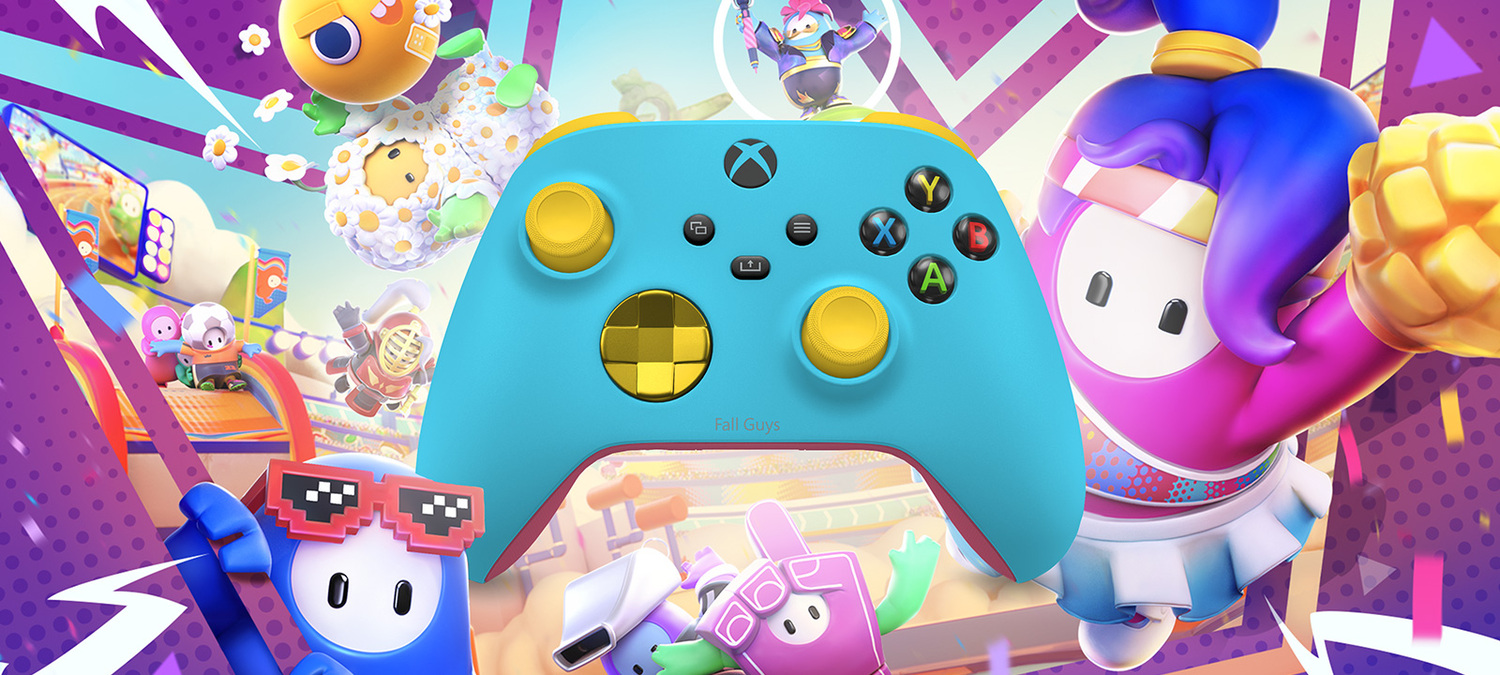 Xbox Design Lab 也提供以《糖豆人》為靈感的俏皮Q萌糖果色設計 圖：台灣微軟/提供