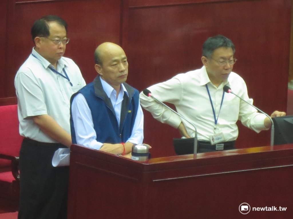 台北市議會18日下午進行市政總質詢，市長柯文哲赴市議會備詢。   圖：呂佳峻/攝