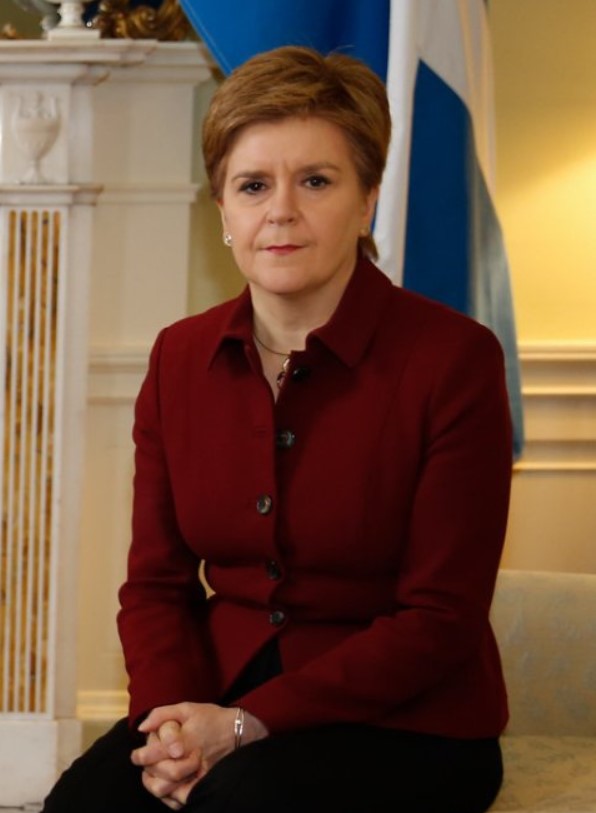蘇格蘭首席大臣施特金( Nicola Sturgeon )。   圖:翻攝自蘇格蘭首席大臣推特