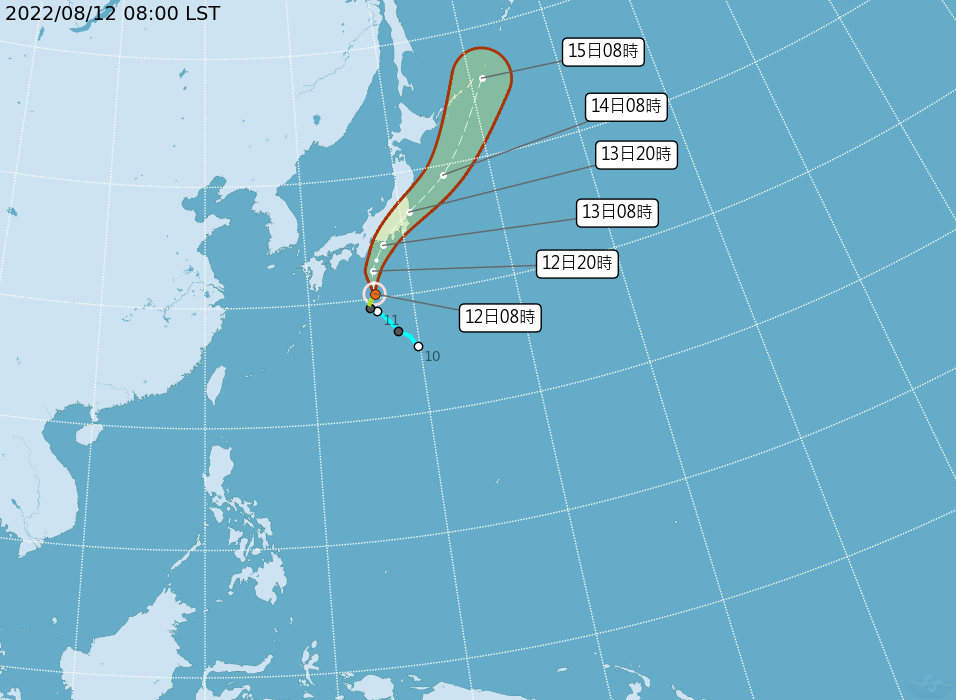 米雷颱風今成形。   圖：取自中央氣象局網站