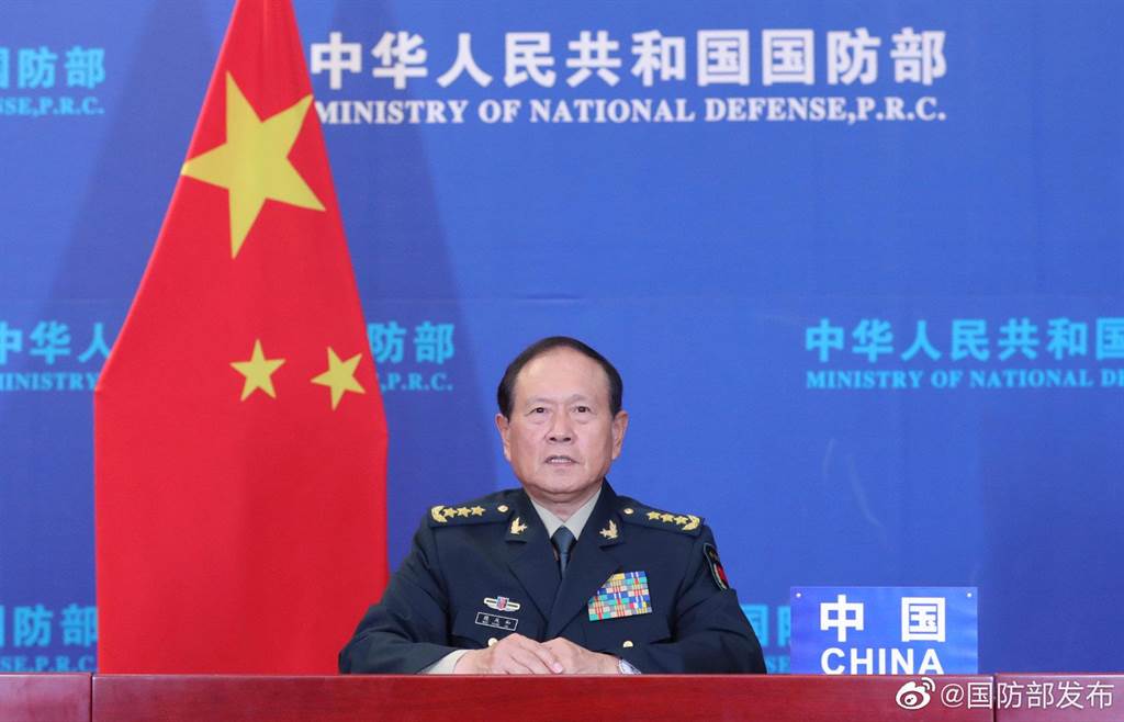 中國國務委員兼國防部長魏鳳和。   圖：取自大陸國防部