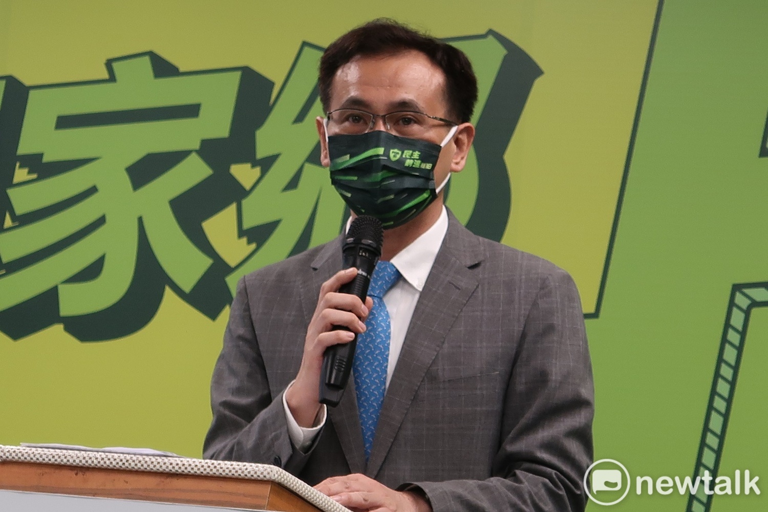 立委鄭運鵬將代表民進黨參選2022桃園市長。   圖：林朝億/攝