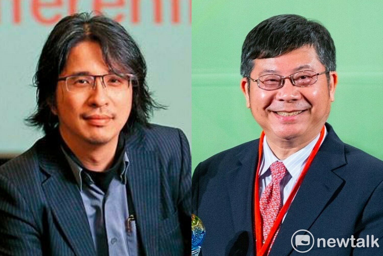 電機系教授葉丙成（左）及台大醫院雲林分院院長黃瑞仁（右）。（資料照）   圖：擷取自葉丙成臉書/醫師公會官網（新頭殼合成）