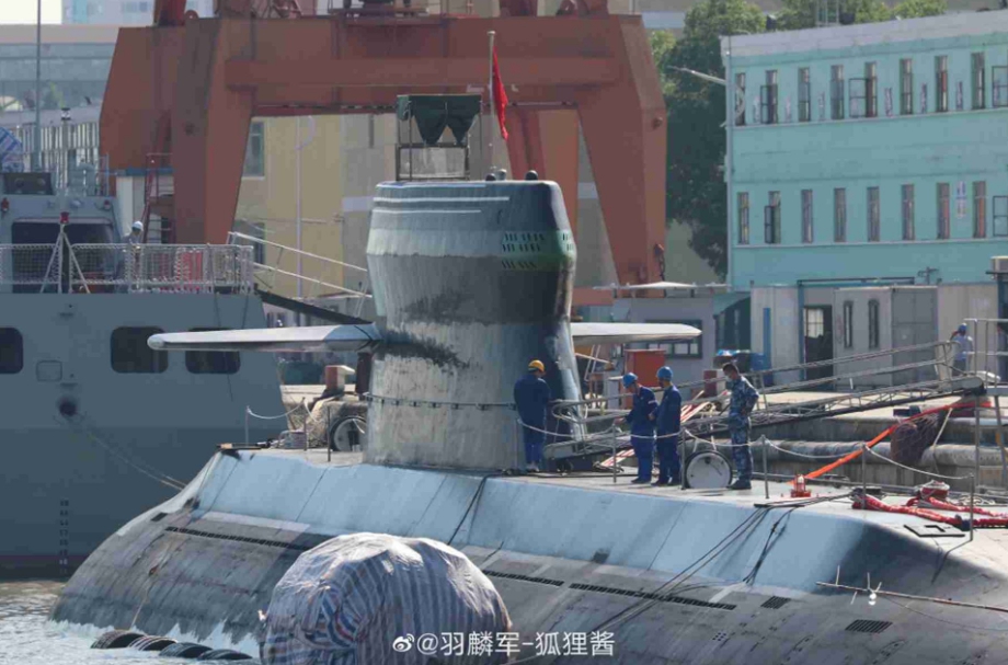中共海軍的最新潛艇039D 型。   圖 : 翻攝自羽麟軍/狐狸醬