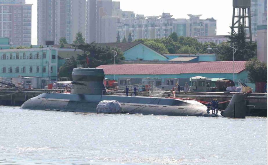 中共海軍的最新潛艇039D 型。   圖 : 翻攝自羽麟軍/狐狸醬