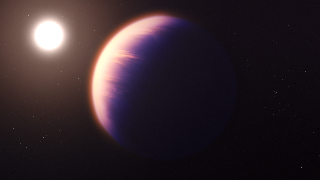 系外行星 WASP-39b 首次偵測到有二氧化碳存在。 圖:翻攝自NASA 系外行星 WASP-39b 首次偵測到有二氧化碳存在。 圖:翻攝自NASA