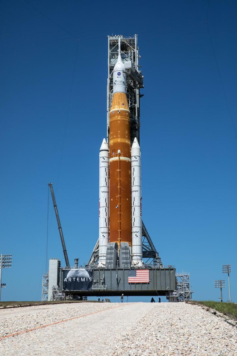 NASA巨型次世代火箭29日首度試飛，這是「阿提米絲月球至火星計畫」的第一步。   圖：翻攝NASA網頁nasa.gov