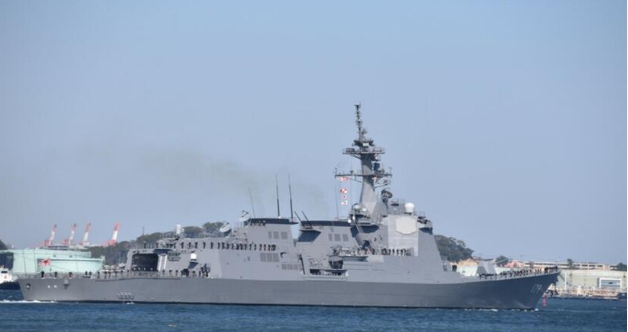 日本自衛隊目前最新型宙斯盾艦艇「摩耶」級驅逐艦。   圖 : 翻攝自環球網