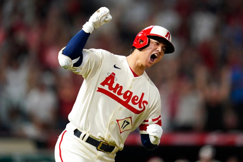 天使隊日籍二刀流球星大谷翔平。 圖/美聯社/達志影像