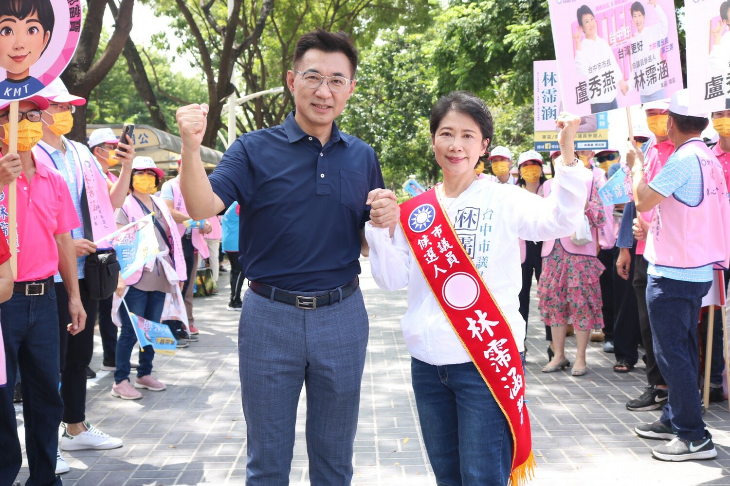 在前黨主席江啟臣的加持下，林霈涵有信心為國民黨在東南選區搶下第三席。