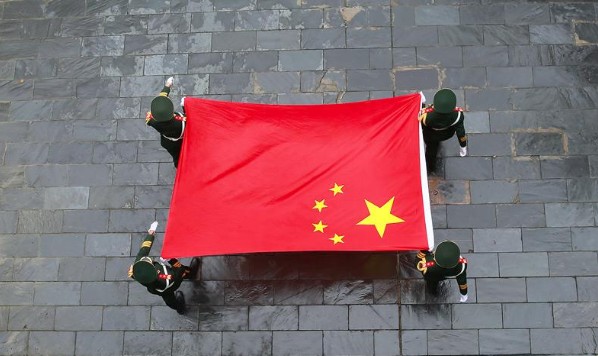 中國五星旗。   圖: 翻攝自 中國國旗微信素材圖片