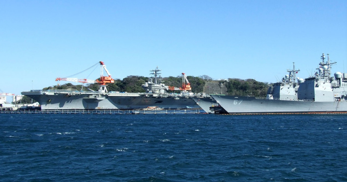 駐日美軍橫須賀基地。   圖:翻攝自環球網
