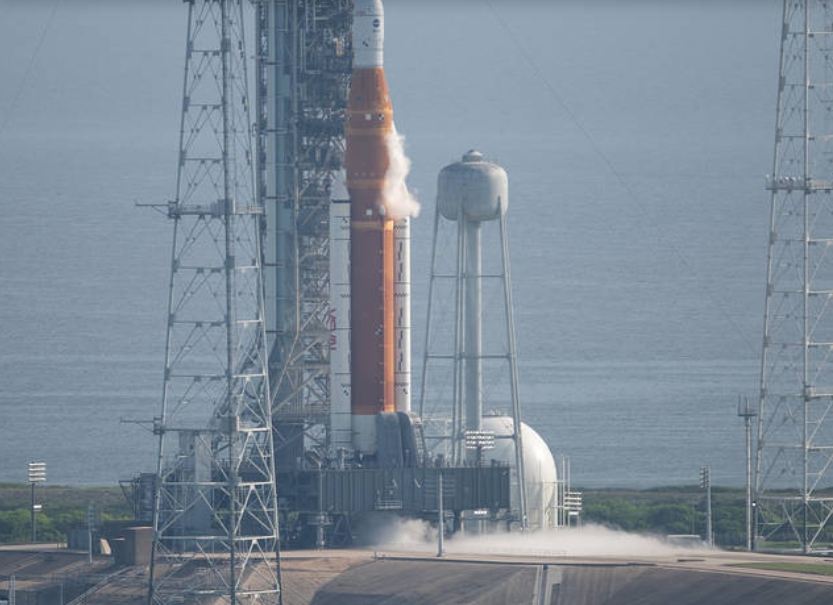 阿提米絲 1 號（Artemis 1）第三度中止。   圖：擷取自NASA官網