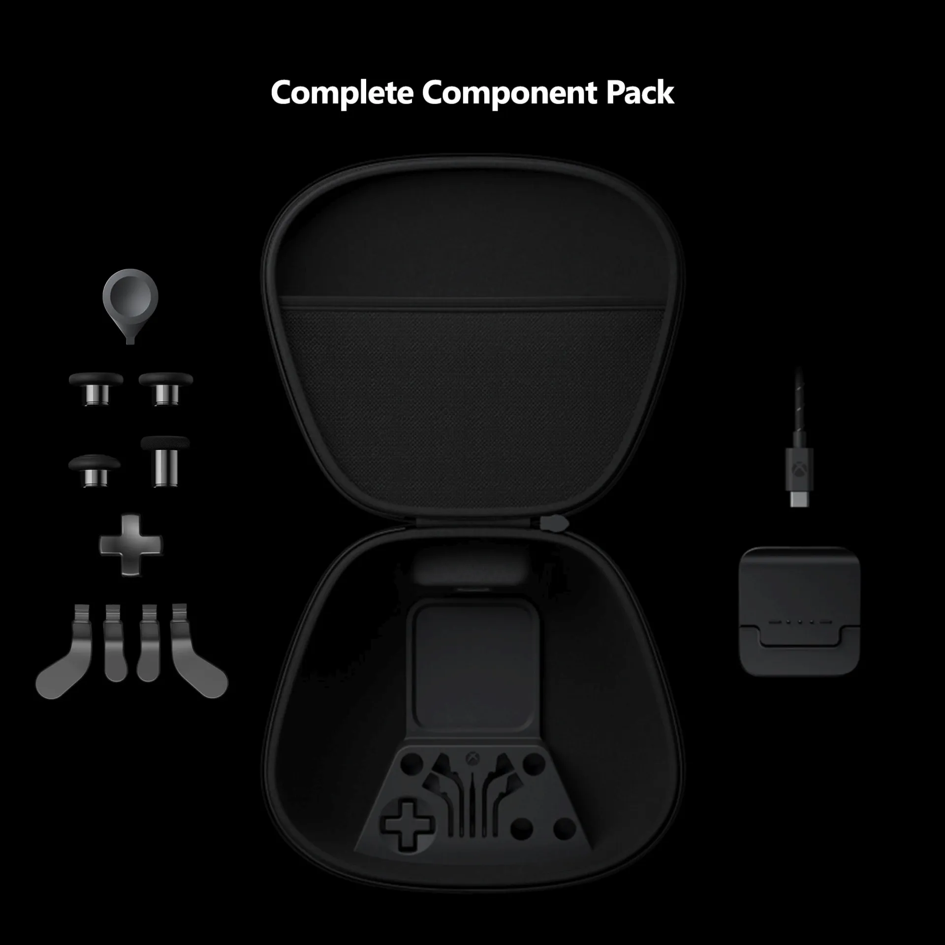 Xbox Elite 無線控制器 Series 2 配件包能夠為控制器增加更多自訂元素或替換配件 請輸入來源