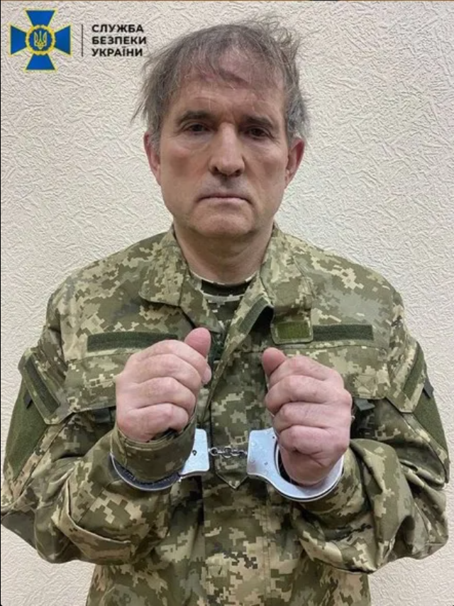 面臨叛國罪指控的親俄人士梅維楚克（Viktor Medvedchuk）現已遭烏克蘭釋放自俄國。   圖：翻攝自維基百科（資料照）