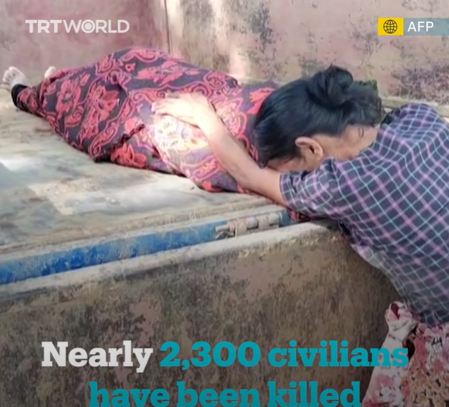 緬甸當局為了捉拿叛亂份子，向學校及幼稚園開火，殺死 11 名孩童   圖: 擷取自 TRT World  YouTube
