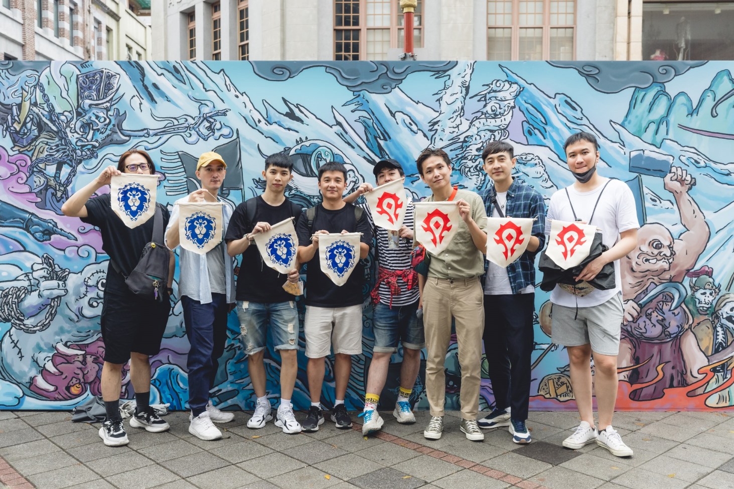 在「探險者協會：大稻埕的秘寶」玩家活動手工印製你的陣營旗幟，擴大陣營的勢力範圍！ 圖：暴雪娛樂/提供