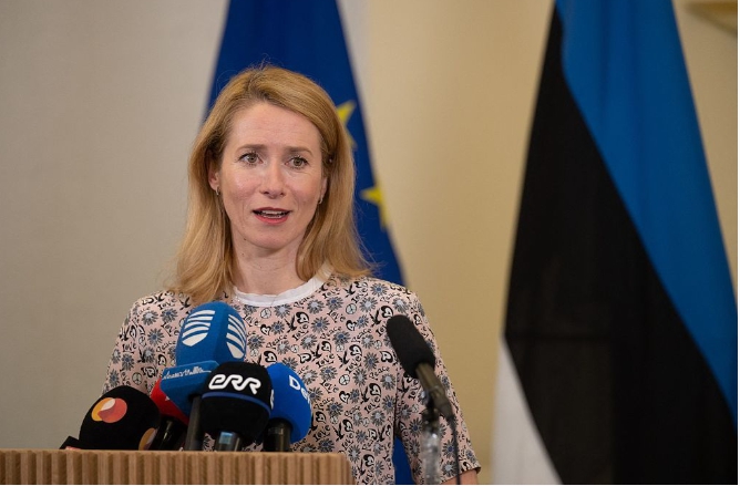 愛沙尼亞總理卡婭·卡拉斯近日發表講話呼籲民眾為電力供應可能出現問題做好準備。   圖 : 翻攝自視覺中國