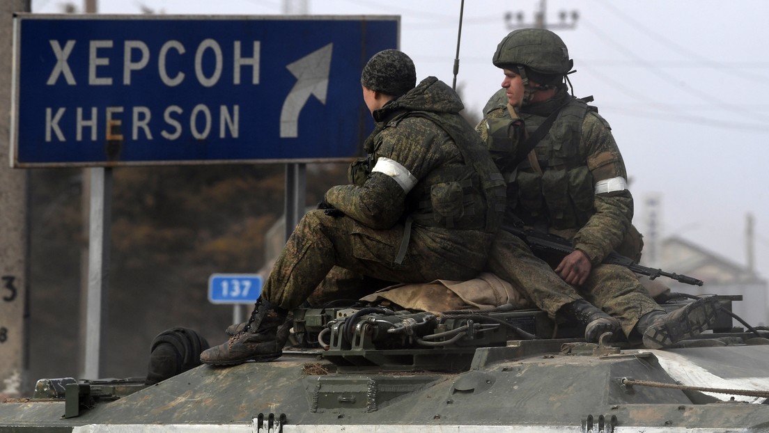 被俄羅斯佔領的烏克蘭南方地區赫爾松（ Kherson ）目前已「 完全禁止出入 」   圖：翻攝自推特 @sentdefender