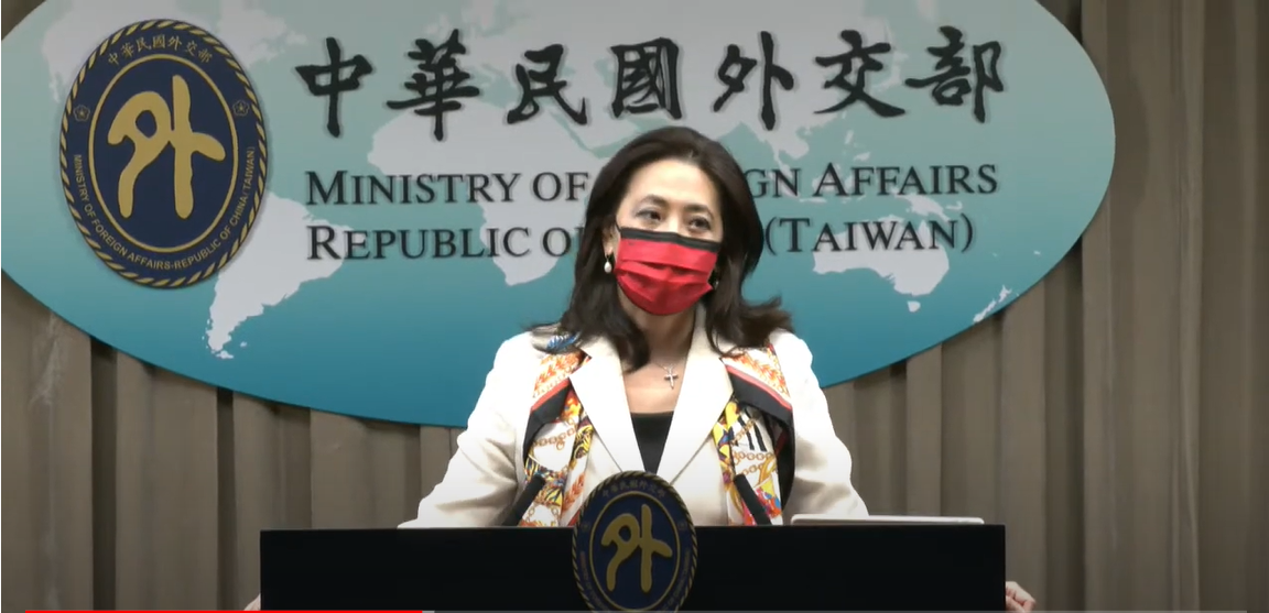 外交部發言人歐江安。   圖：擷自外交部直播影片