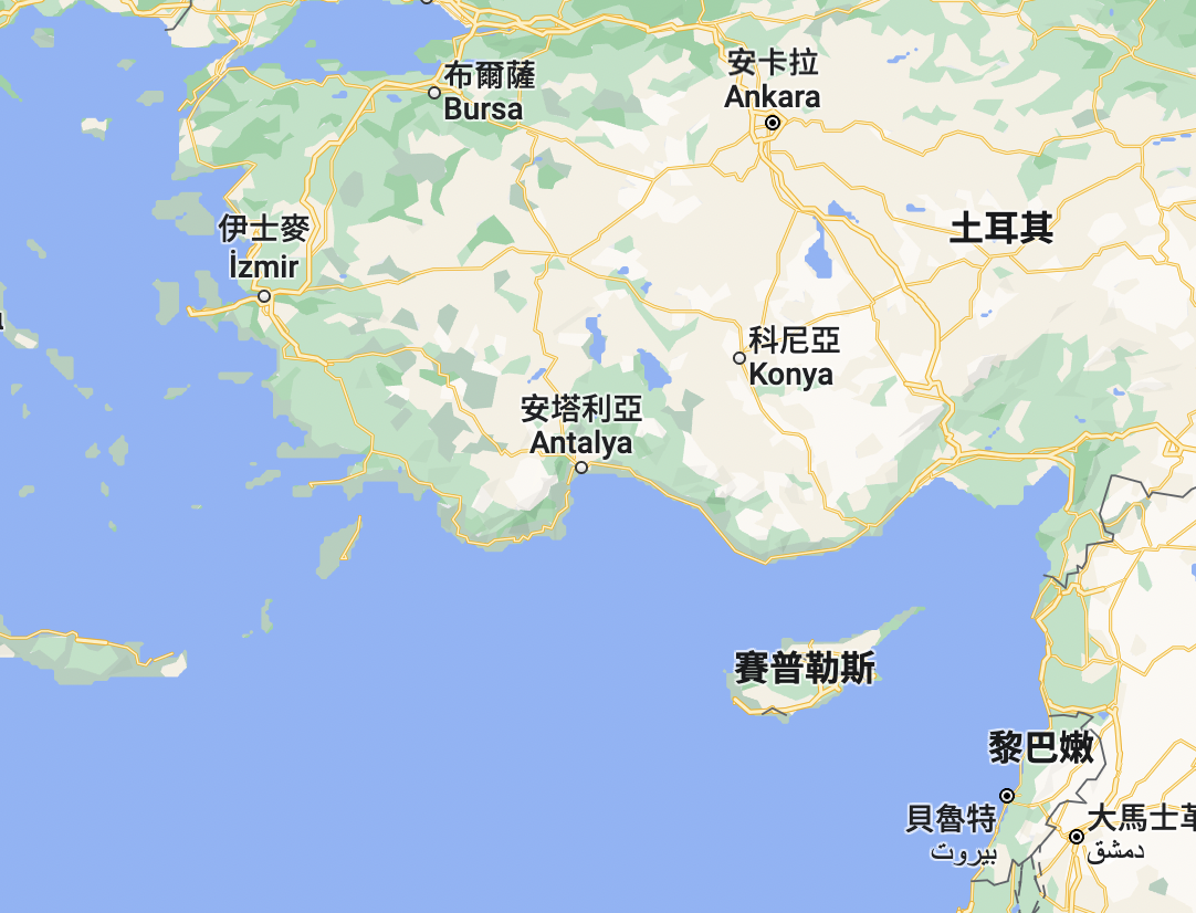 賽普勒斯是地中海東部的島國。   圖：翻攝Google Maps（資料照）