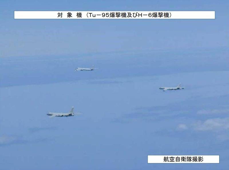 統合幕僚監部指5月24日中國「轟-6」轟炸機和俄羅斯「圖-95」轟炸機長途編隊聯合飛行，為最「獨特」航路案例。   圖：翻攝統合幕僚監部官網(資料照片)