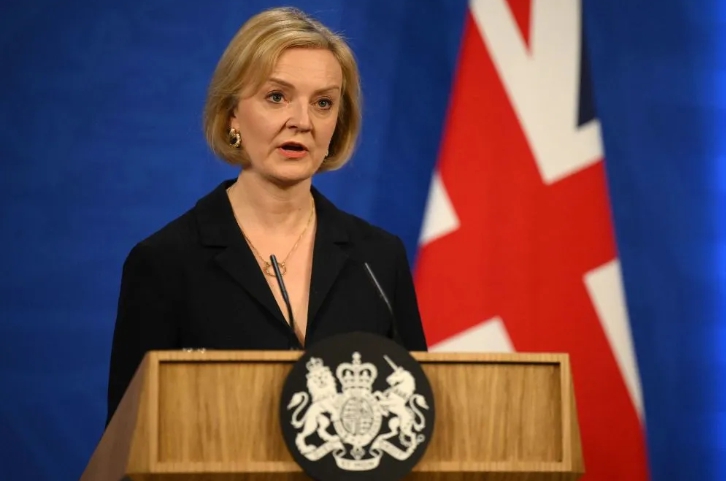 英國首相特拉斯。   圖 : 翻攝自視覺中國