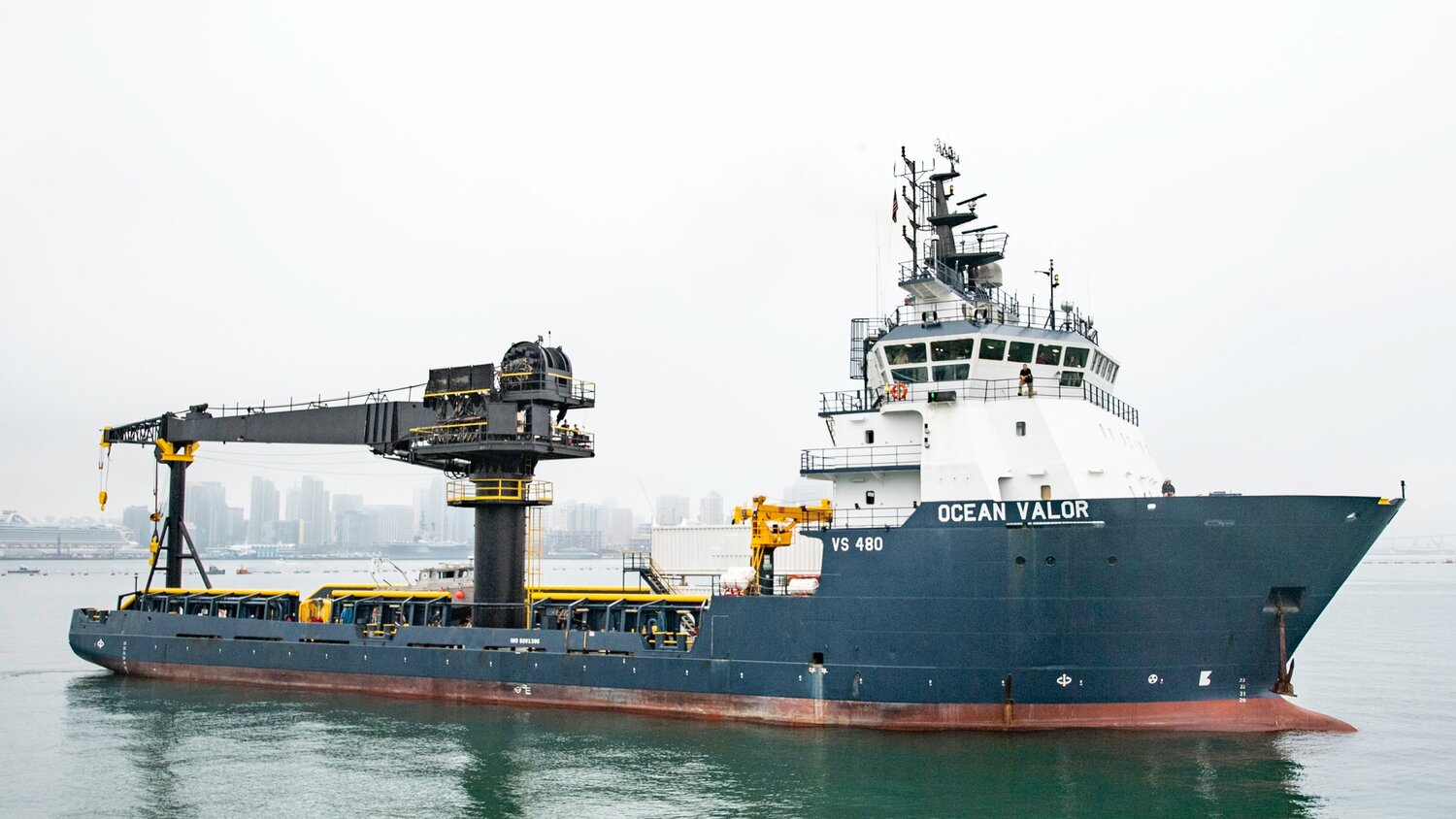 美國海軍派出海上導彈再裝填驗證作業近海支援船「MV Ocean Valor」 圖:翻攝US Navy 美國海軍派出海上導彈再裝填驗證作業近海支援船「MV Ocean Valor」 圖:翻攝US Navy