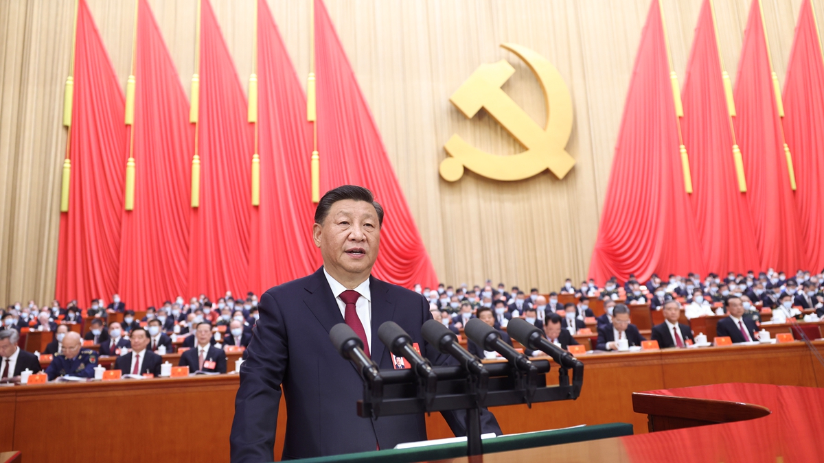 中共總書記習近平代表第十九屆中央委員會向大會報告。   圖：翻攝自新華社（資料照）