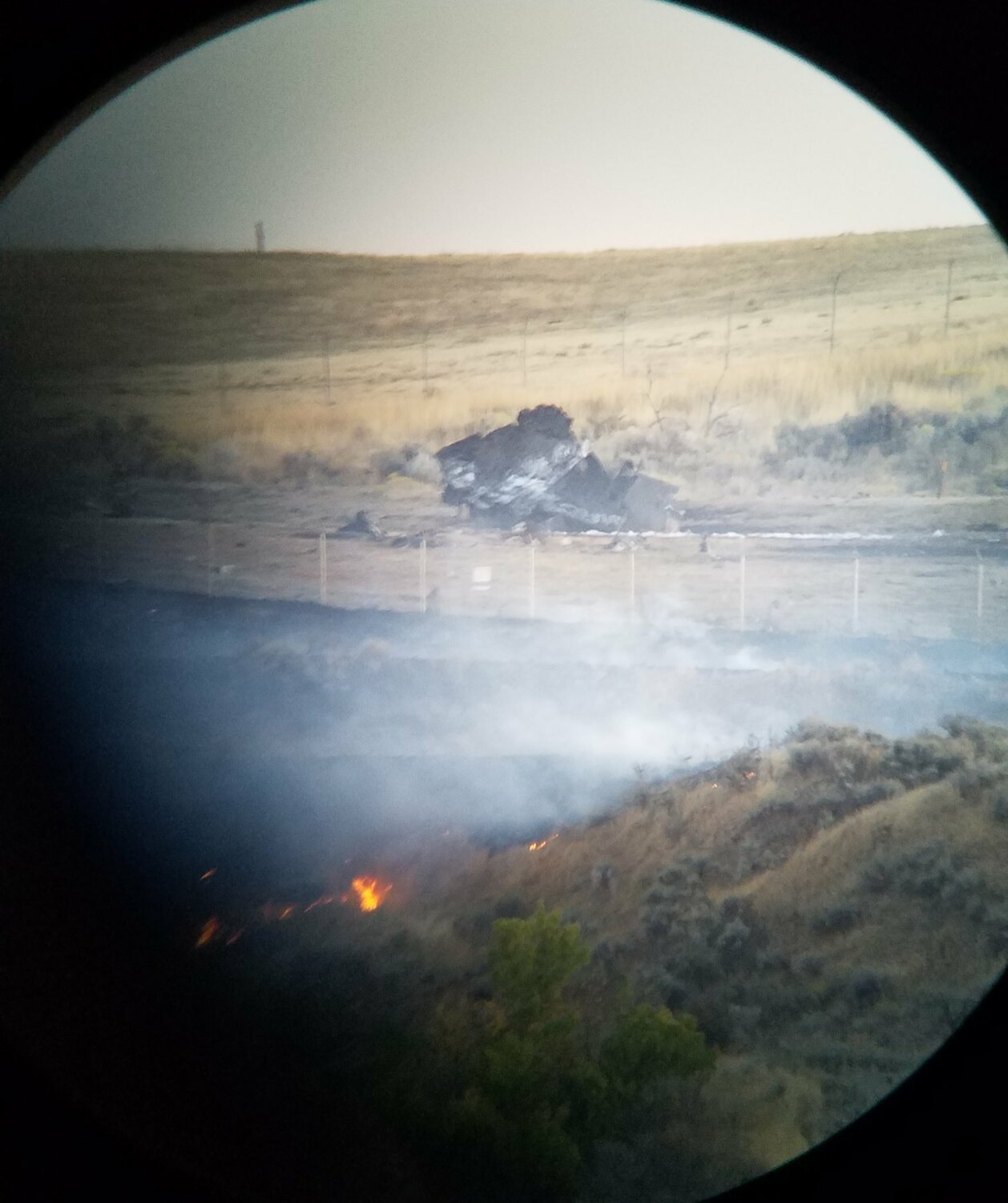 美國猶他州鹽湖城希爾空軍基地傳一架F-35A戰機墜毀。   圖：翻攝@brian_schnee推特