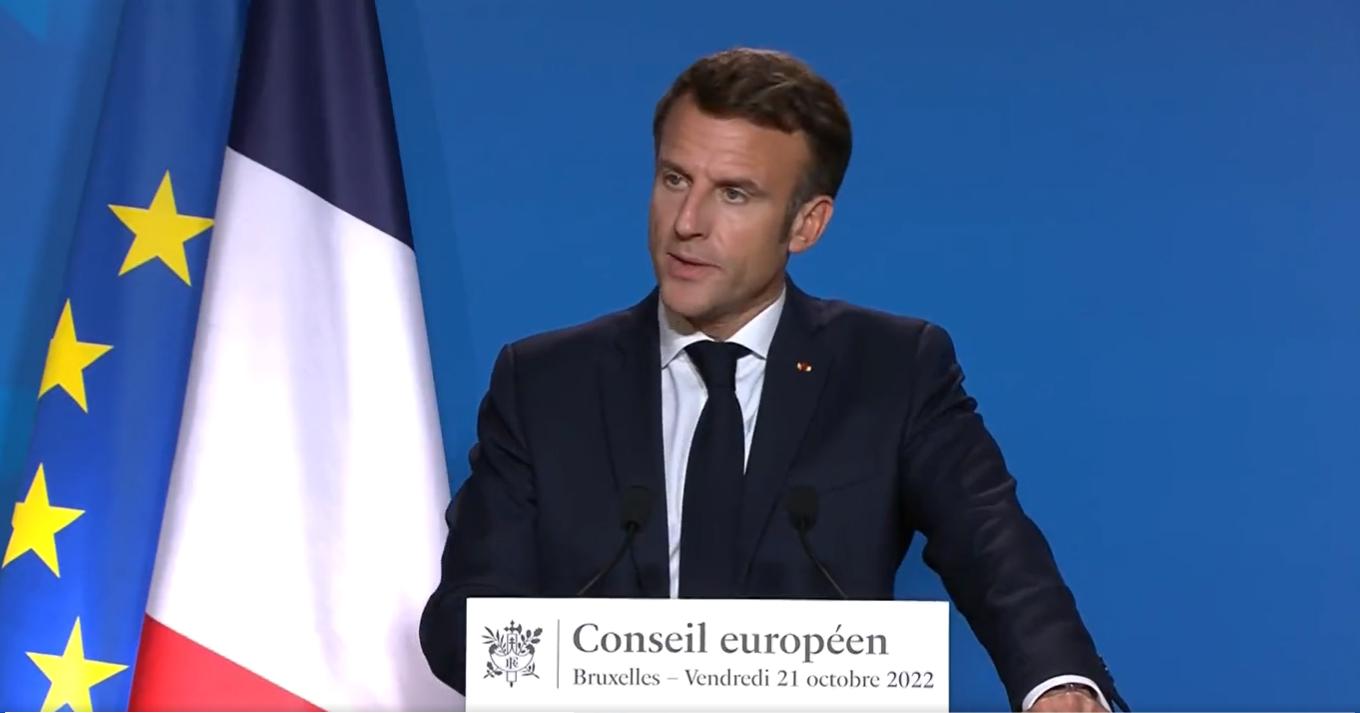 法國總統馬克宏(Emmanuel Macron)宣佈,法國將退出《能源憲章條約》。 圖:擷自馬克宏推特影片 法國總統馬克宏(Emmanuel Macron)宣佈,法國將退出《能源憲章條約》。 圖:擷自馬克宏推特影片