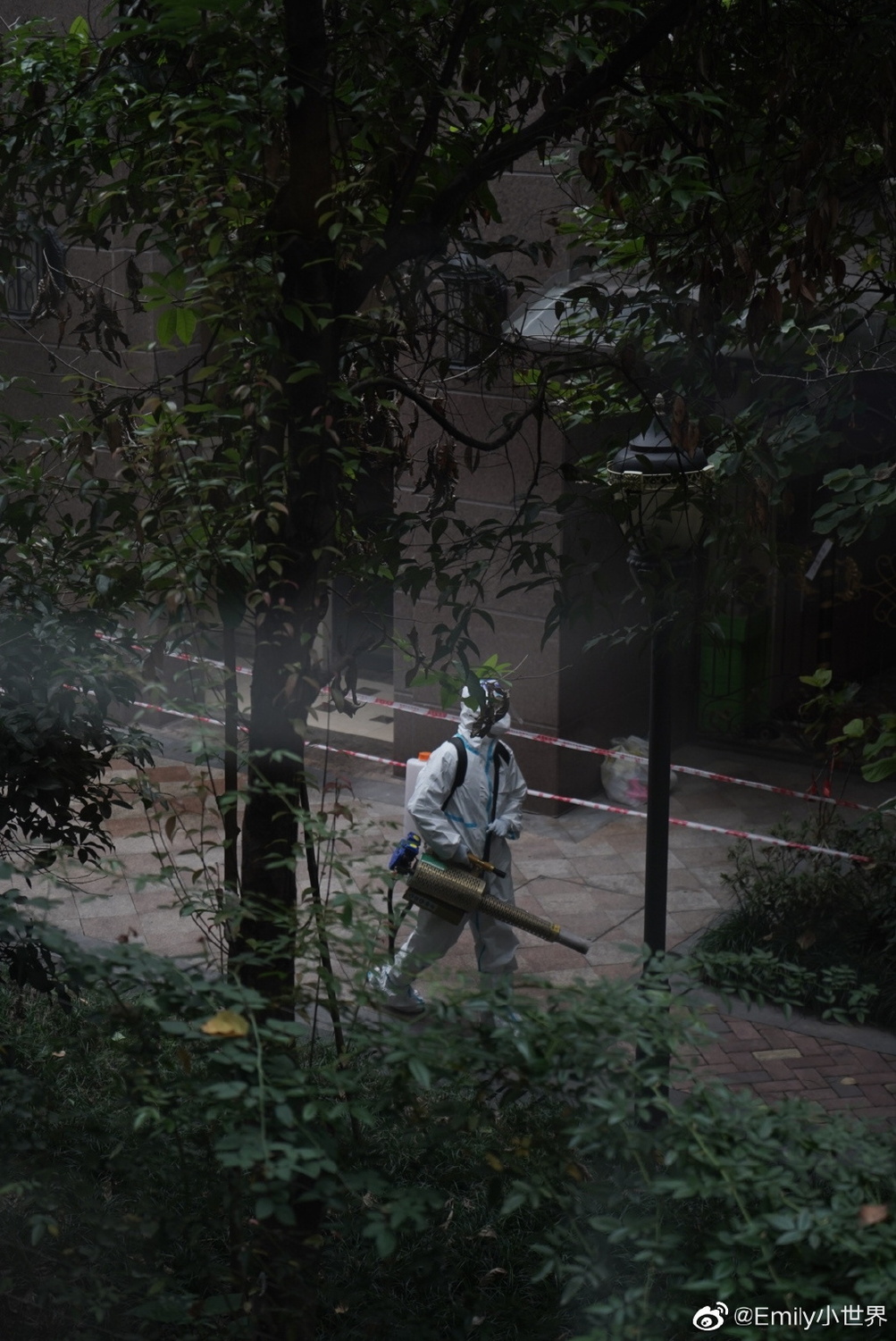 中國四川重慶市爆發嚴重新冠疫情,半個月內累計報告新增感染病例數超過8000例,地方政府緊急動員清消。 圖:翻攝Emily小世界微博 中國四川重慶市爆發嚴重新冠疫情,半個月內累計報告新增感染病例數超過8000例,地方政府緊急動員清消。 圖:翻攝Emily小世界微博