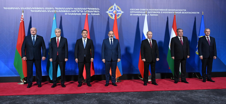 集體安全條約組織( 集安組織, CSTO ) 23 日在亞美尼亞舉行峰會。   圖:翻攝自推特generalsvr_en @generalsvr_en