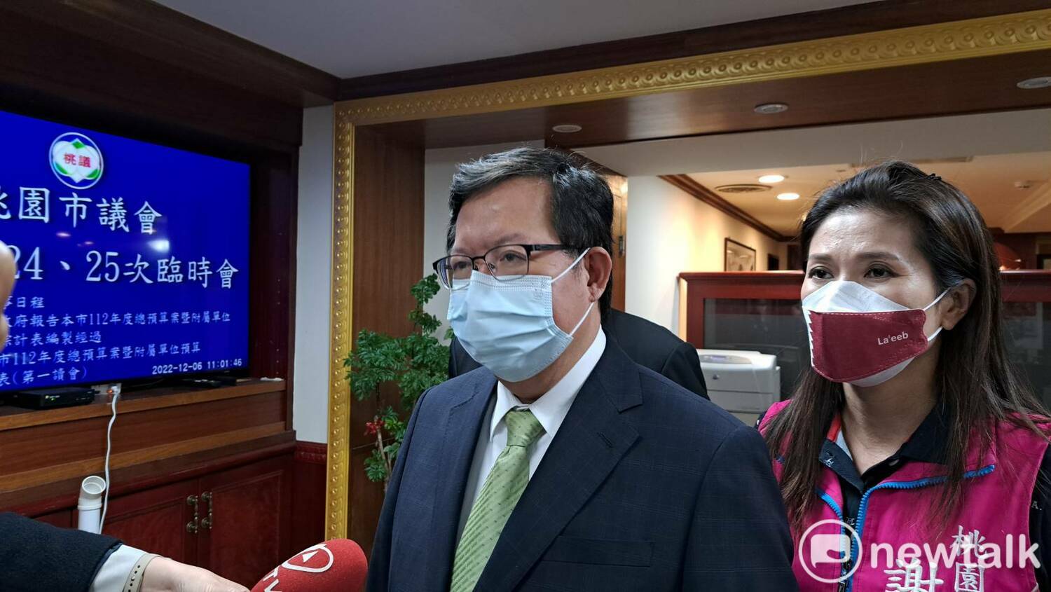 桃園市長鄭文燦表態支持賴清德競選黨主席。 圖：林昀真/攝（資料照）